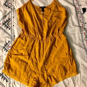 Yellow forever 21 romper